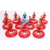 Subbuteo Andrew Table Soccer Denmark 1986 World Cup Team on WSB Professional bases